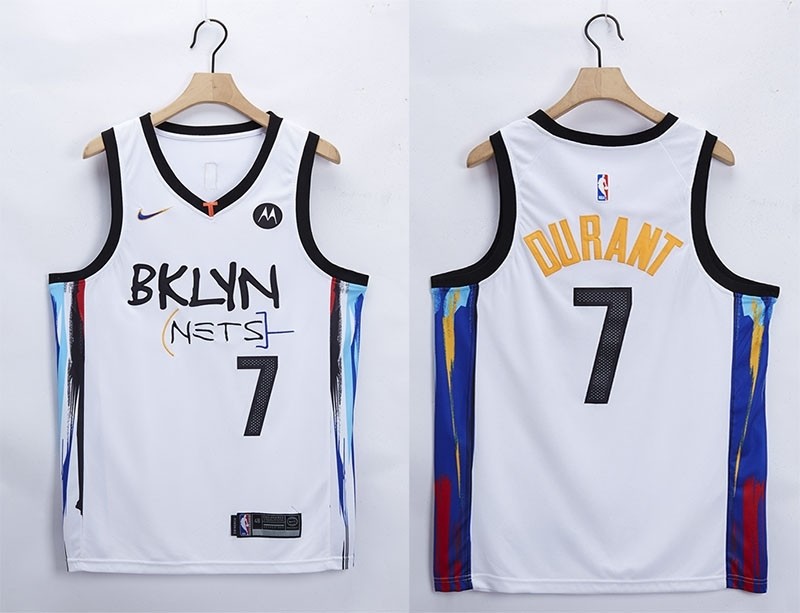 NBA Brooklyn Nets #7 Kevin Durant White 2021 Nike Swingman Jersey