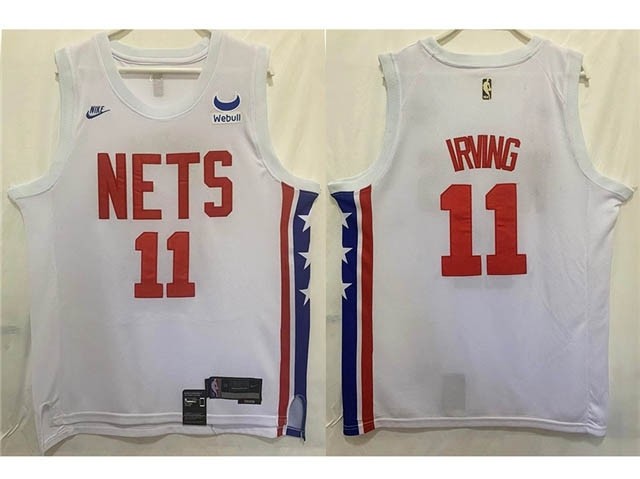 Men's Brooklyn Nets #11 Kyrie Irving 2022-23 White Classic Edition Swingman Jersey