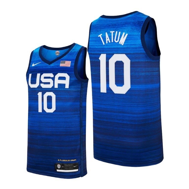 USA Basketball 2020 Summer Olympics #10 Jayson Tatum Blue Player Nike Jersey