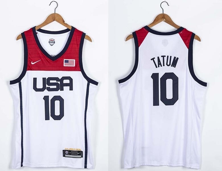 USA Basketball 2020 Summer Olympics #10 Jayson Tatum White Player Nike Jersey