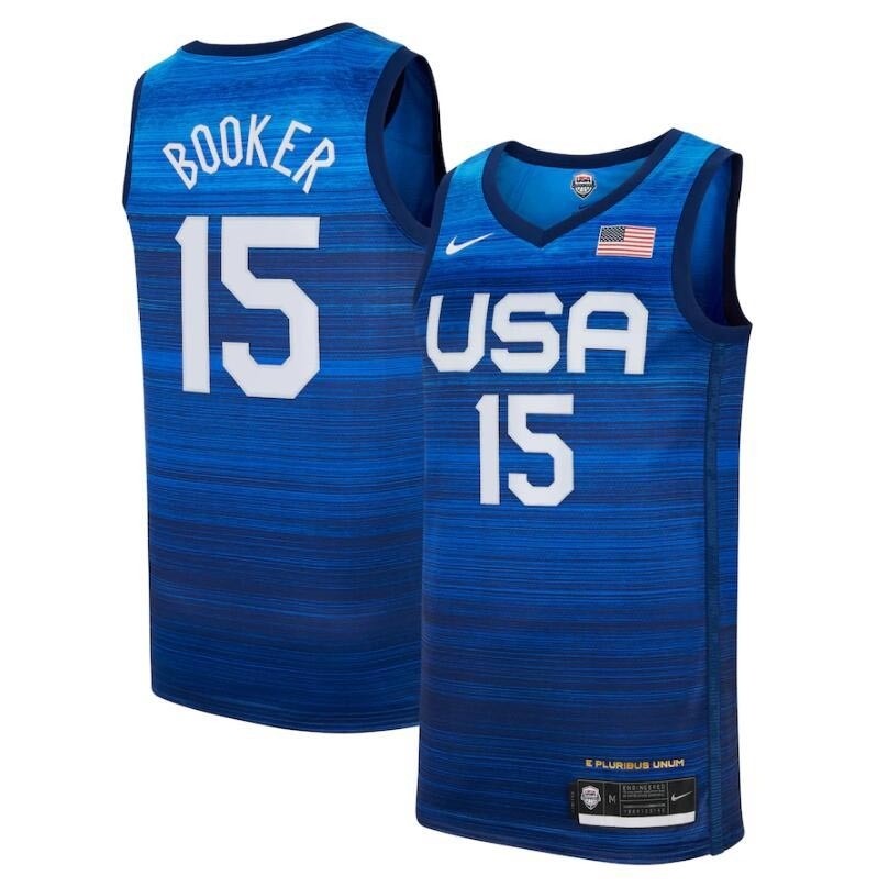 USA Basketball 2020 Summer Olympics #15 Devin Booker Blue Player Nike Jersey