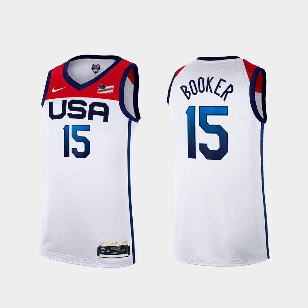 USA Basketball 2020 Summer Olympics #15 Devin Booker White Player Nike Jersey