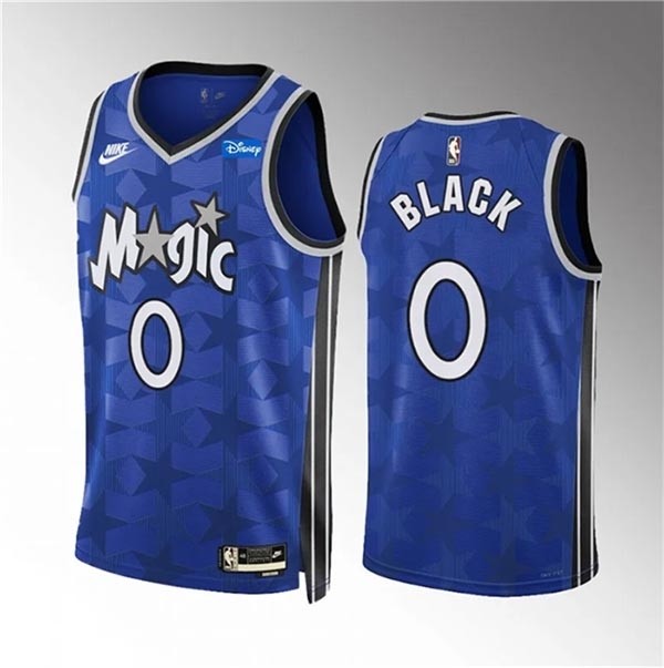 Men's Orlando Magic #0 Anthony Black Blue 2023-24 Classic Edition Stitched Basketball Jersey