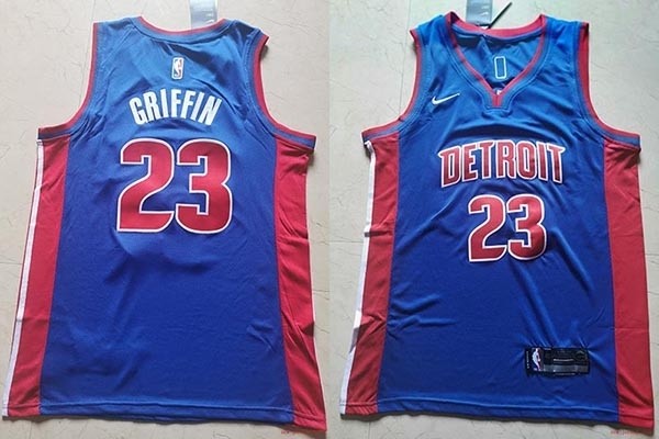 NBA Detroit Pistons #23 Blake Griffin Blue Nike Jersey