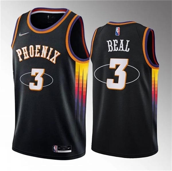 Men's Phoenix Suns #3 Bradley Beal Black Statement Edition Stitched Basketball Jersey