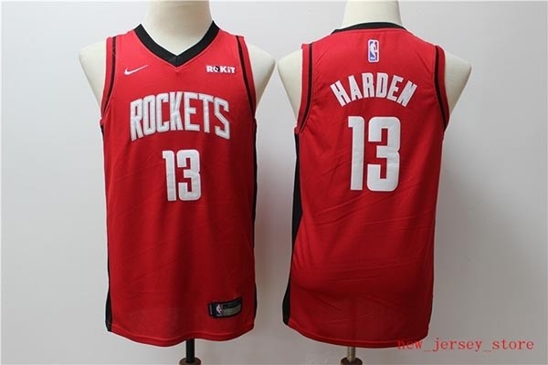 Youth Rockets #13 James Harden Red Basketball Swingman Limited Edition Jersey