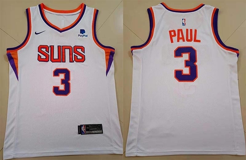 NBA Phoenix Suns #3 Chris Paul White 2020-21 Nike Swingman Jersey