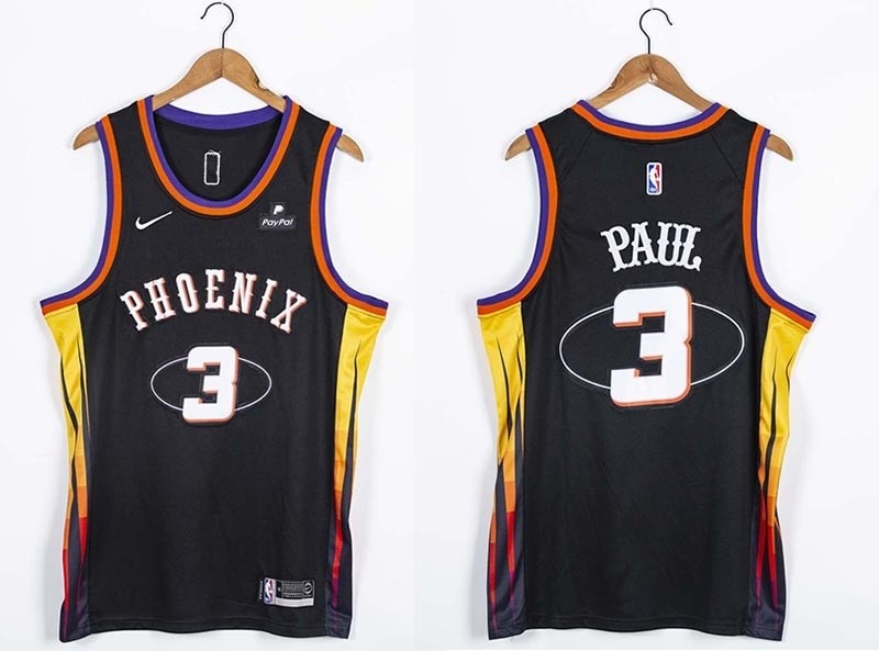 NBA Phoenix Suns #3 Deandre Ayton Black 75th Anniversary Swingman Jersey