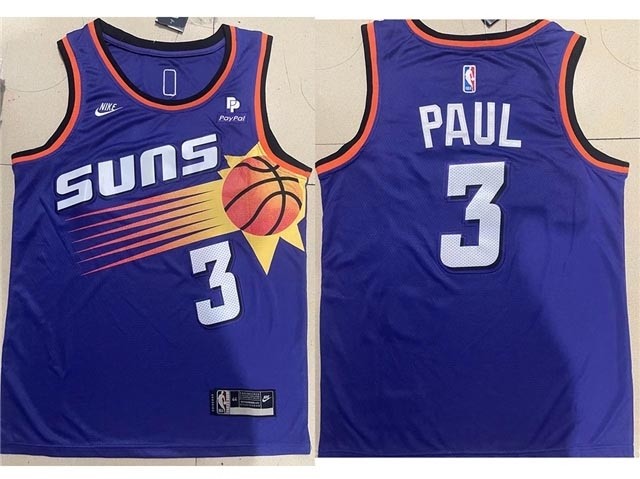 Men's Phoenix Suns #3 Chris Paul 2022-23 Purple Classic Edition Swingman Jersey