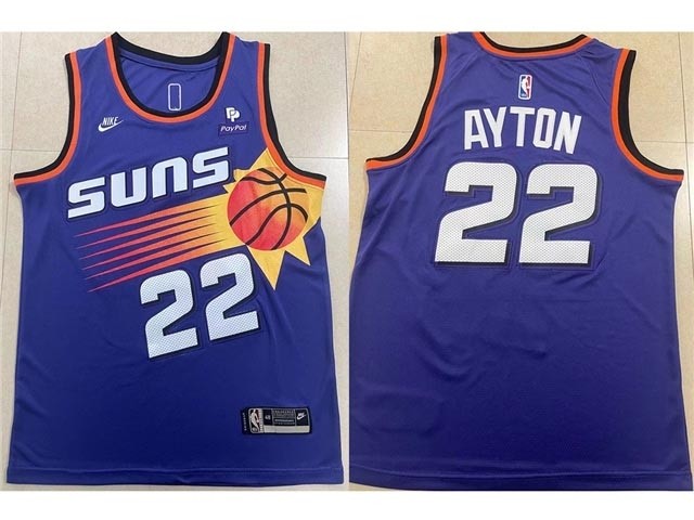 Men's Phoenix Suns #22 Deandre Ayton 2022-23 Purple Classic Edition Swingman Jersey