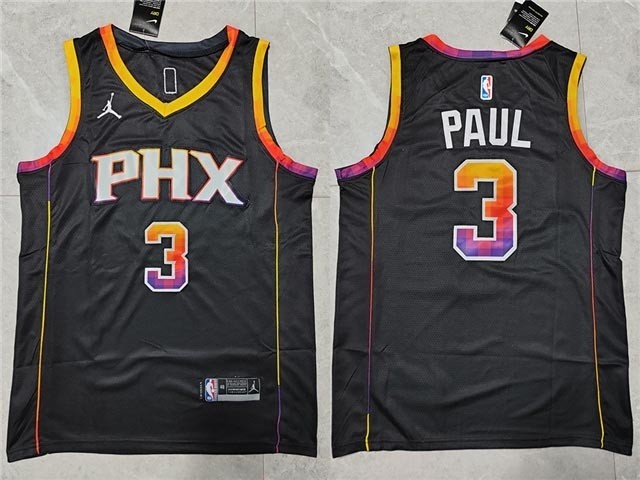 Men's Phoenix Suns #3 Chris Paul 2022-23 Black Statement Edition Swingman Jersey