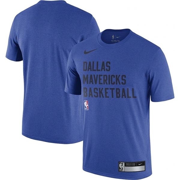 Men's Dallas Mavericks Blue 2023-24 Sideline Legend Performance Practice T-Shirt