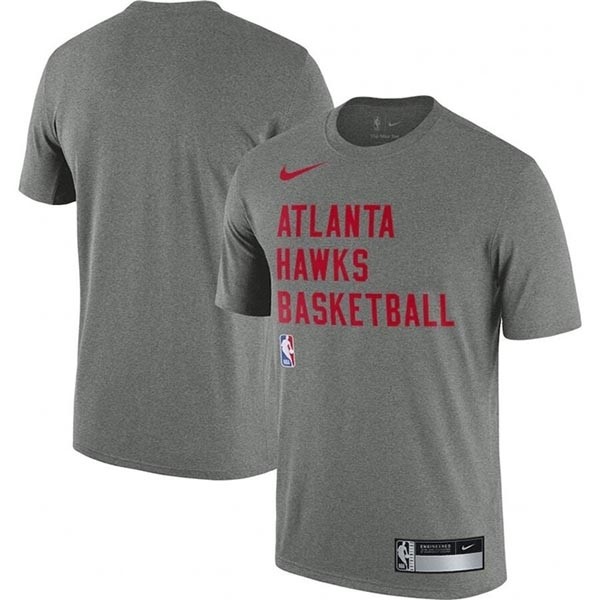 Men's Atlanta Hawks Heather Gray 2023-24 Sideline Legend Performance Practice T-Shirt