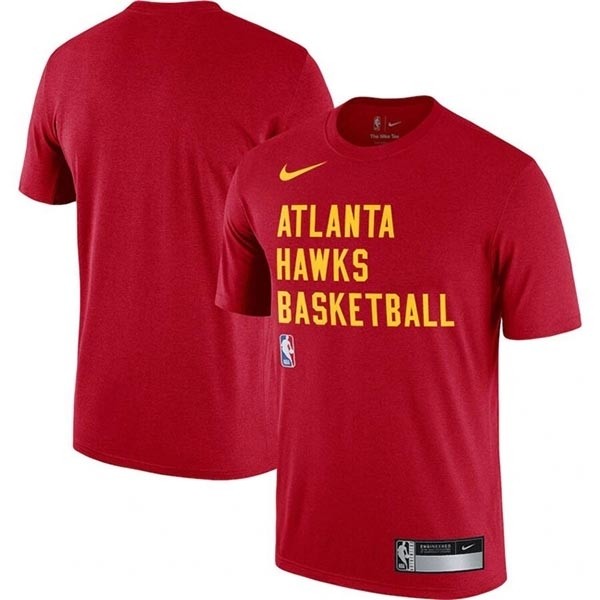 Men's Atlanta Hawks Red 2023-24 Sideline Legend Performance Practice T-Shirt