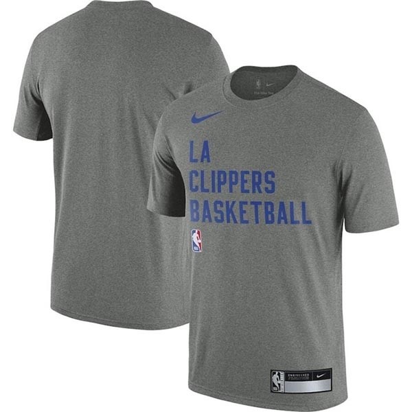 Men's Los Angeles Clippers Heather Gray 2023-24 Sideline Legend Performance Practice T-Shirt