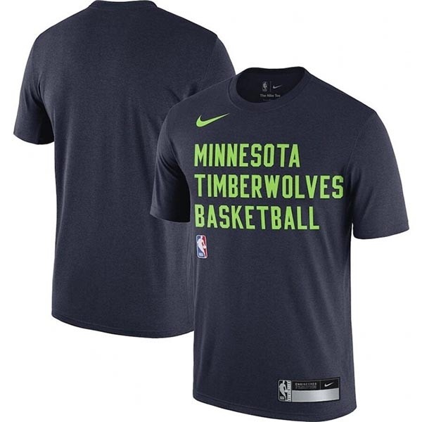 Men's Minnesota Timberwolves Navy 2023-24 Sideline Legend Performance Practice T-Shirt