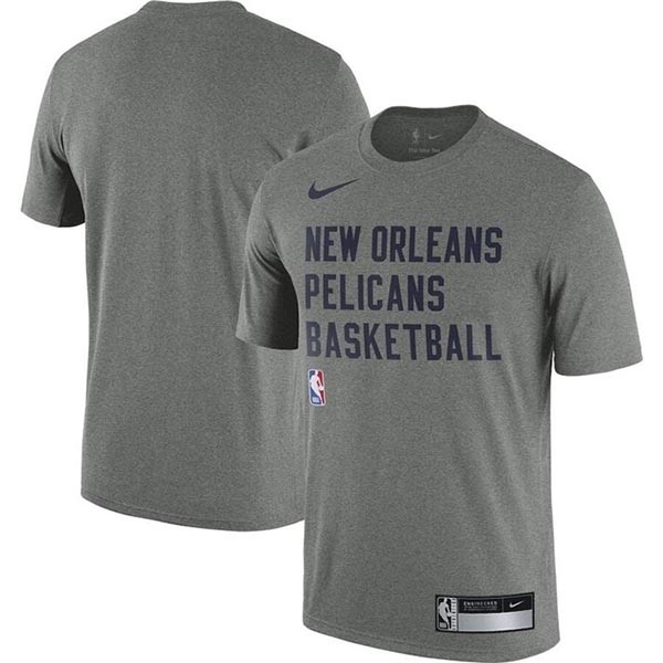 Men's New Orleans Pelicans Heather Gray 2023-24 Sideline Legend Performance Practice T-Shirt