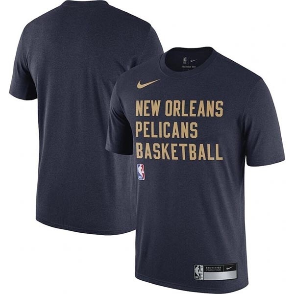 Men's New Orleans Pelicans Navy 2023-24 Sideline Legend Performance Practice T-Shirt