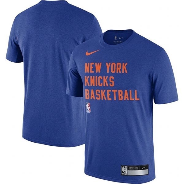 Men's New York Knicks Blue 2023-24 Sideline Legend Performance Practice T-Shirt