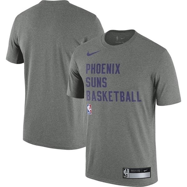 Men's Phoenix Suns Heather Gray 2023-24 Sideline Legend Performance Practice T-Shirt