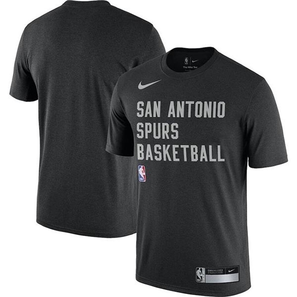 Men's San Antonio Spurs Black 2023-24 Sideline Legend Performance Practice T-Shirt