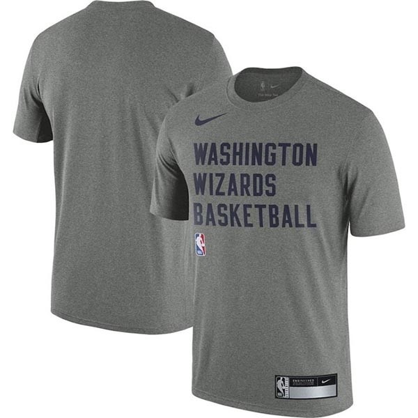 Men's Washington Wizards Heather Gray 2023-24 Sideline Legend Performance Practice T-Shirt