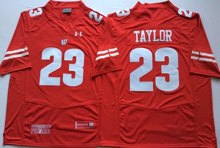 Wisconsin Badgers Red #23 TAYLOR