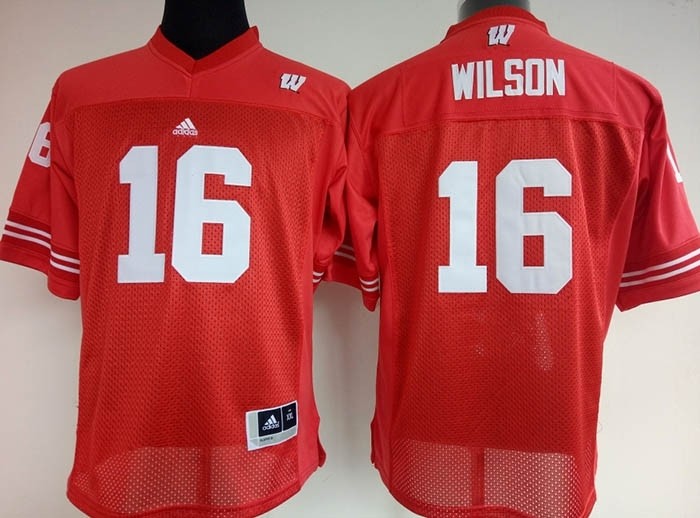 Womens Wisconsin Badgers Red #16 Wilson jersey