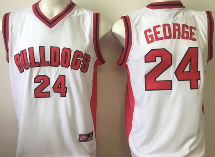 FRESNO STATE BULLDOGS White #24 George jersey