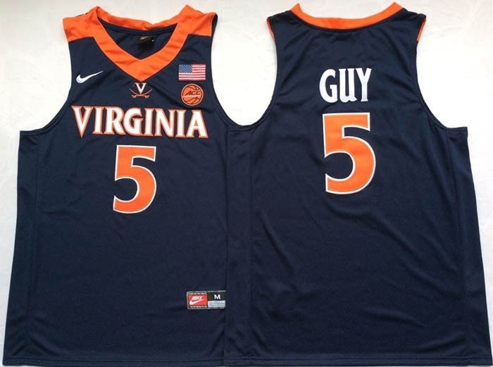 Virginia Cavaliers Blue #5 GUY