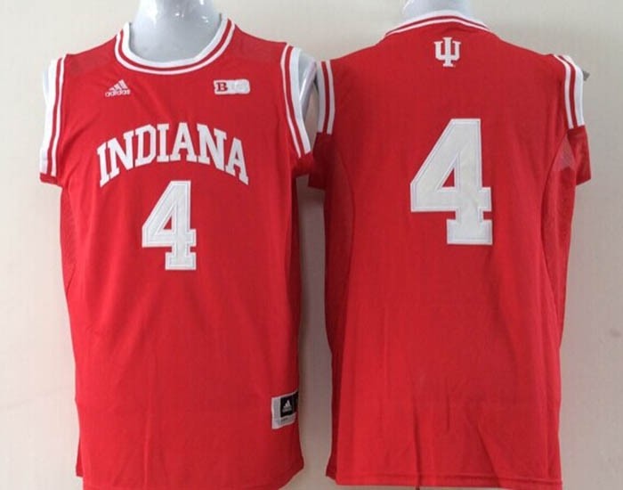 Indiana Hoosiers #4 red jersey