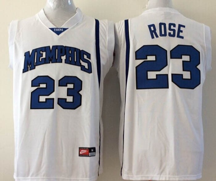 Memphis Tigers Rose #23 white jersey