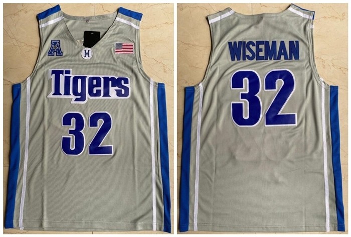 NCAAB Memphis Tigers #32 James Wiseman Gray College Basketball Jersey