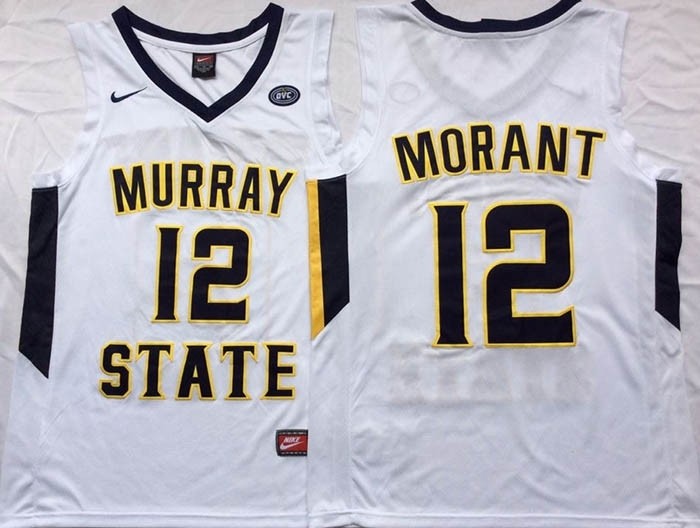 Murray State Racers White #12 MORANT