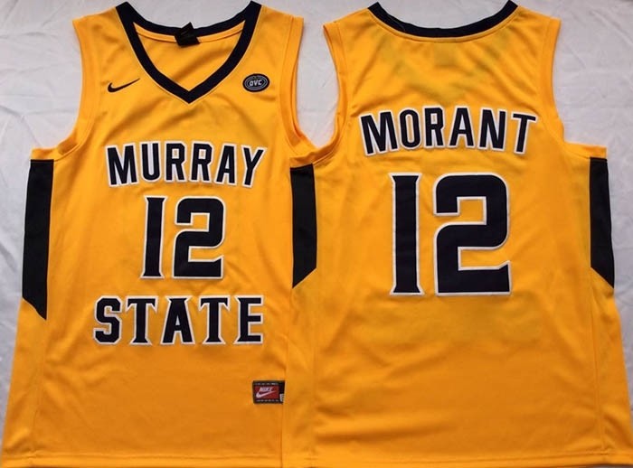 Murray State Racers Yellow #12 MORANT