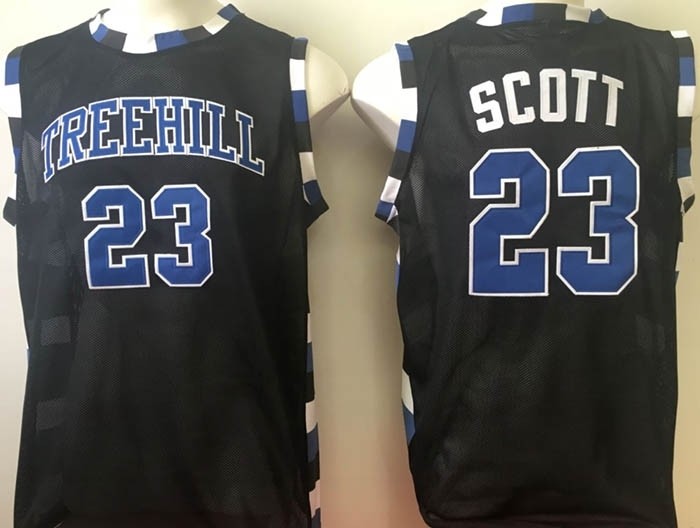 One Tree Hill Ravens black #23 Scott jersey