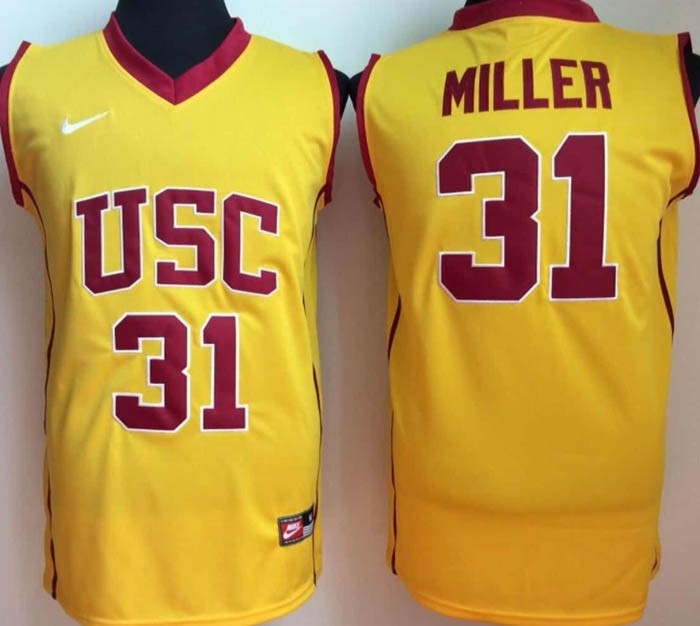 USC Trojans YELLOW #31 Miller jersey