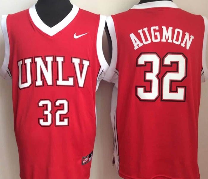 University of Nevada Las Vegas Red #32 Augmon jersey