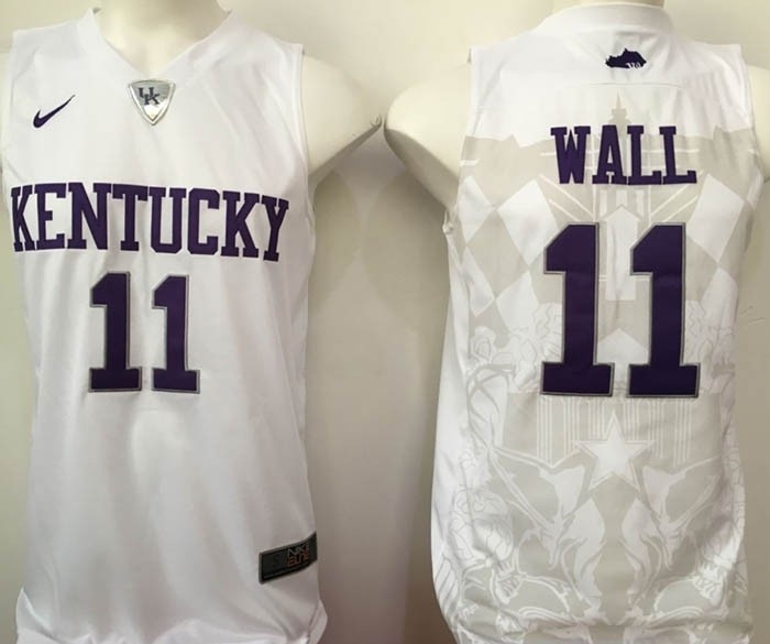 Kentucky Wildcats white #11 Wall jersey