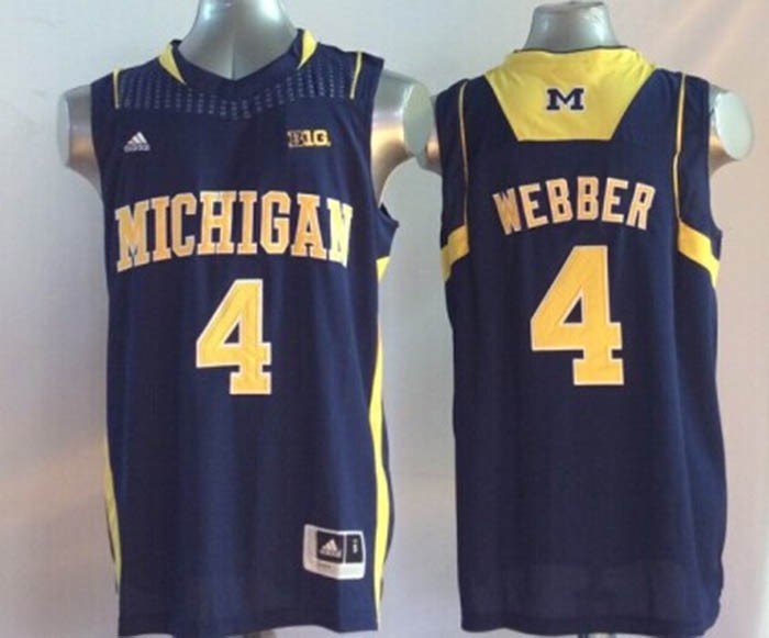 Michigan Wolverines Blue #4 WEBBER