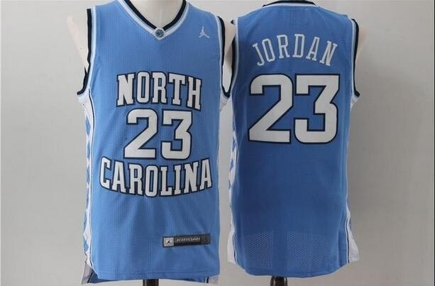 NCAAB North Carolina #23 Jordan blue jersey