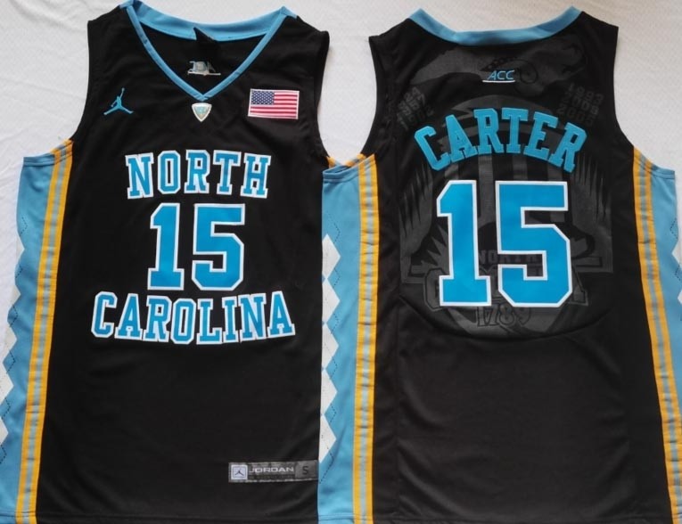 NCAAB North Carolina Tar Heels #15 Carter Black New jersey