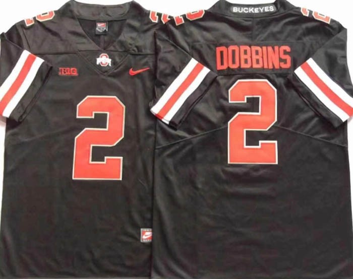 Ohio State Buckeyes Black #2 DOBBINS