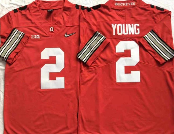 Ohio State Buckeyes Red #2 YOUNG