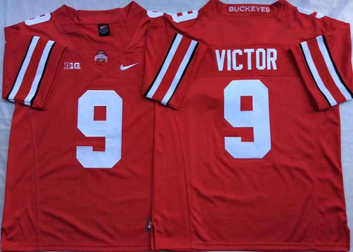 Ohio State Buckeyes Red #9 VICTOR