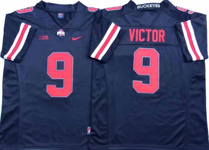 Ohio State Buckeyes Black #9 VICTOR