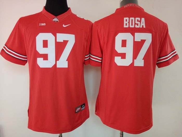 Women Ohio State Buckeyes Bosa #97 Red jeresy