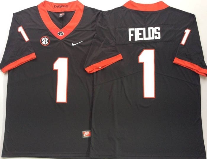 Georgia Bulldogs Black #1 FIELDS