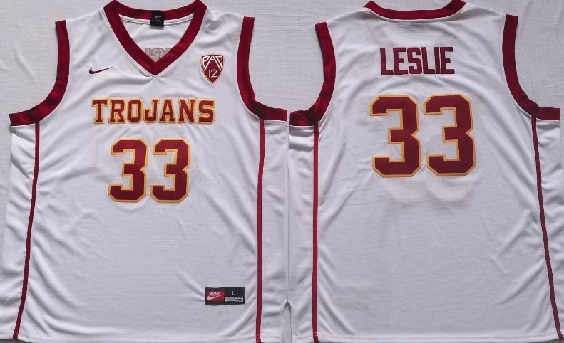 NCAAB USC Trojans #33 Leslie White New jersey