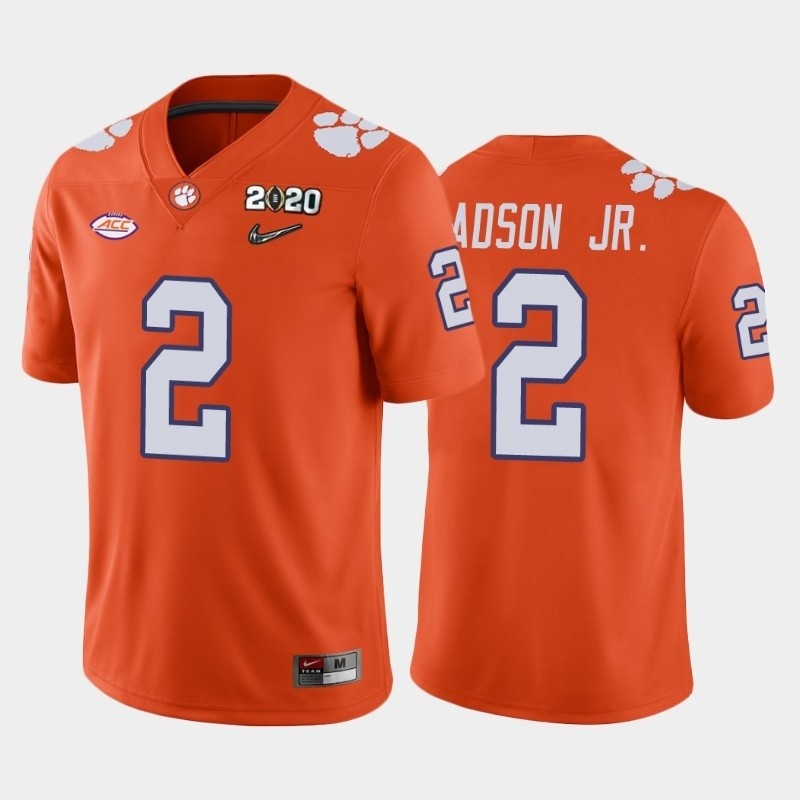 Men's Clemson Tigers #2 Frank Ladson Jr. Orange 2020 National Championship Game Jersey